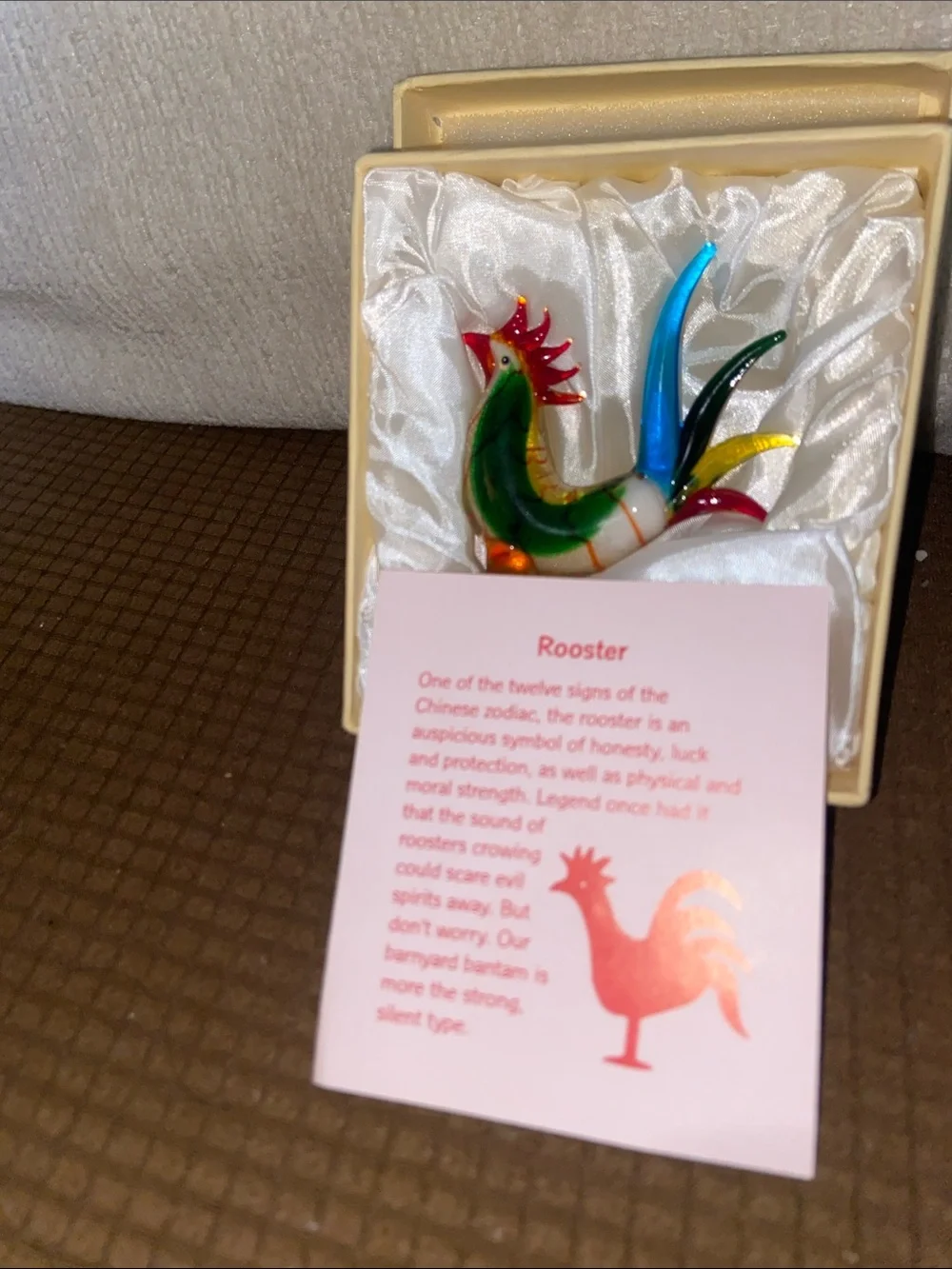 Vintage Murano Glass Rooster Sculpture Chicken Hen Bird